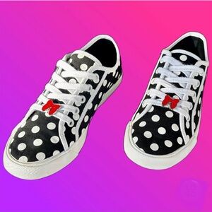 NWT Disney Shoes Keds Sneakers Minnie Mouse Polka Dots Women’s Gift
